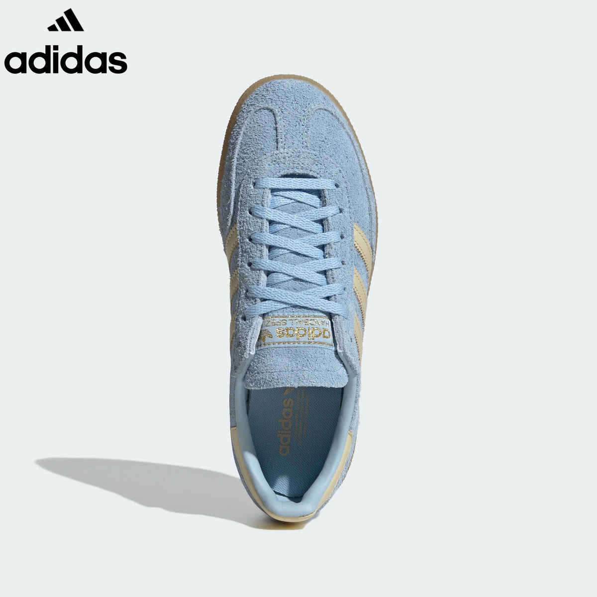 adidas  samba  women's shoes  men's samba sneakers Handball Spezial Light Blue Cream Retro Sneakers
