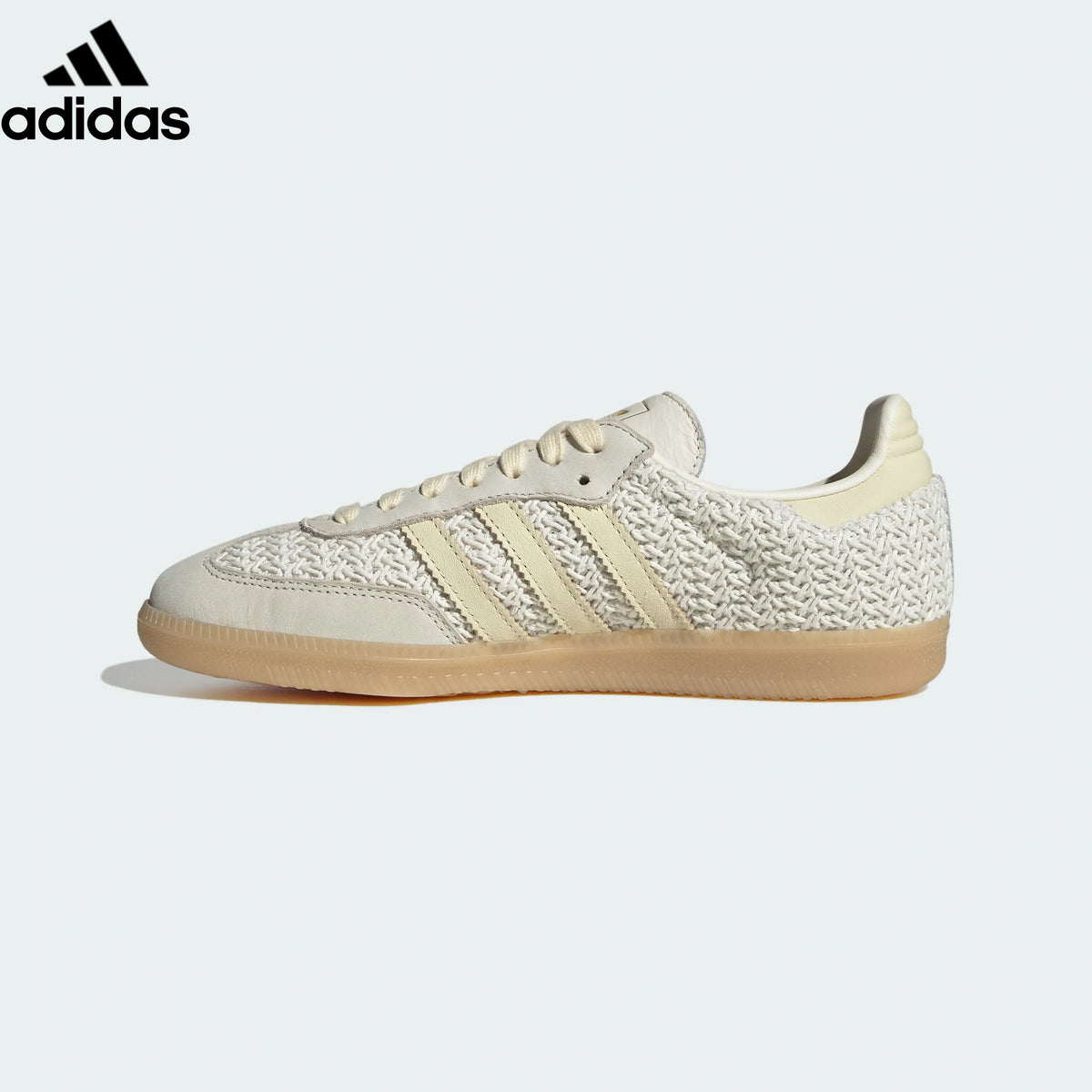 Adidas samba  women's shoes  men's samba sneakers  Samba OG Sneakers – Cream Knit | Unisex