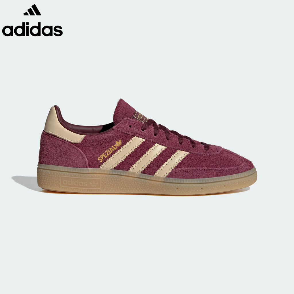 adidas  samba  women's shoes  men's samba sneakers  Handball Spezial Burgundy Retro Sneakers