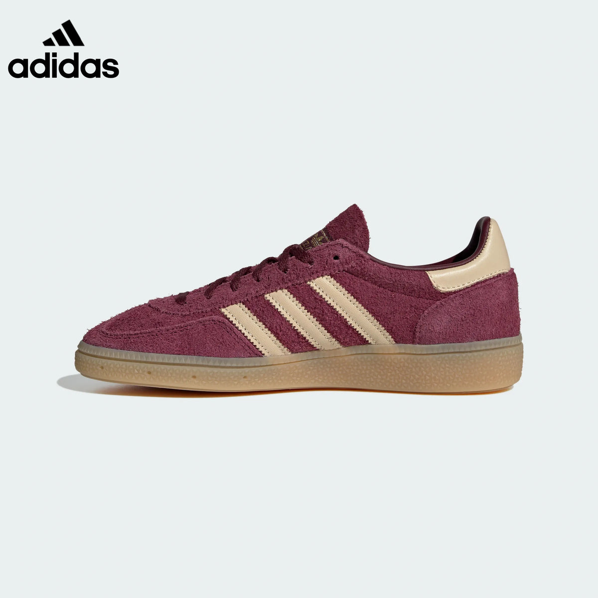 adidas handball women's shoes  men's Handball Spezial sneakers Burgundy Cream Gum Sole Sneakers