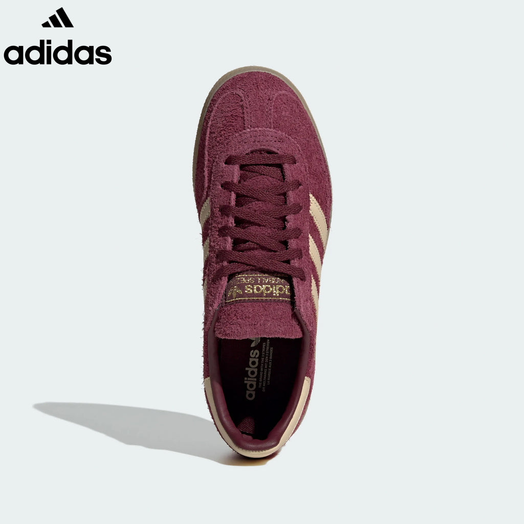 adidas  samba  women's shoes  men's samba sneakers  Handball Spezial Burgundy Retro Sneakers