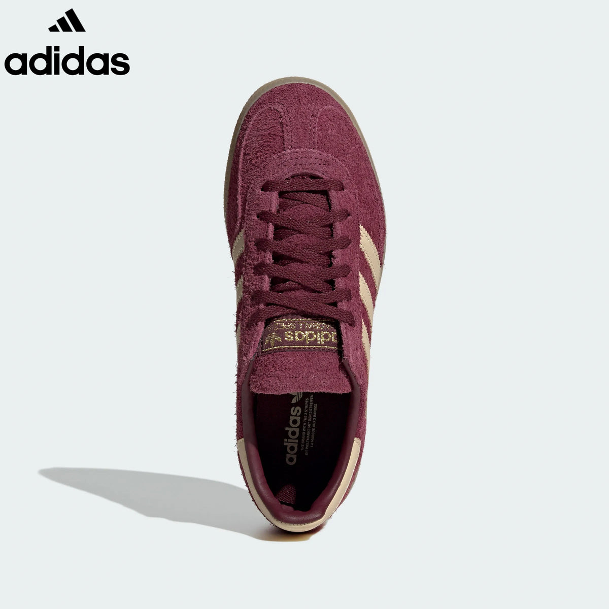 adidas  samba  women's shoes  men's samba sneakers  Handball Spezial Burgundy Retro Sneakers