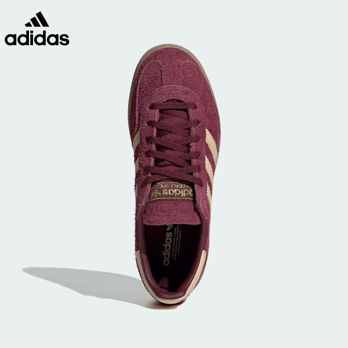 adidas handball women's shoes  men's Handball Spezial sneakers Burgundy Cream Gum Sole Sneakers
