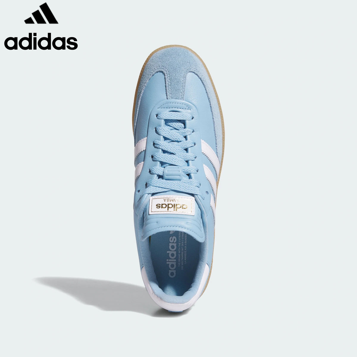 Adidas  samba  women's shoes  men's samba sneakers  Blue White Unisex Sneakers