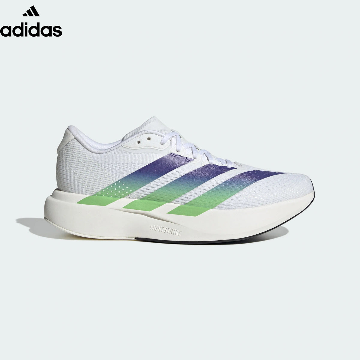 adidas Adizero Evo SL White Gradient Purple Green Running Shoes
