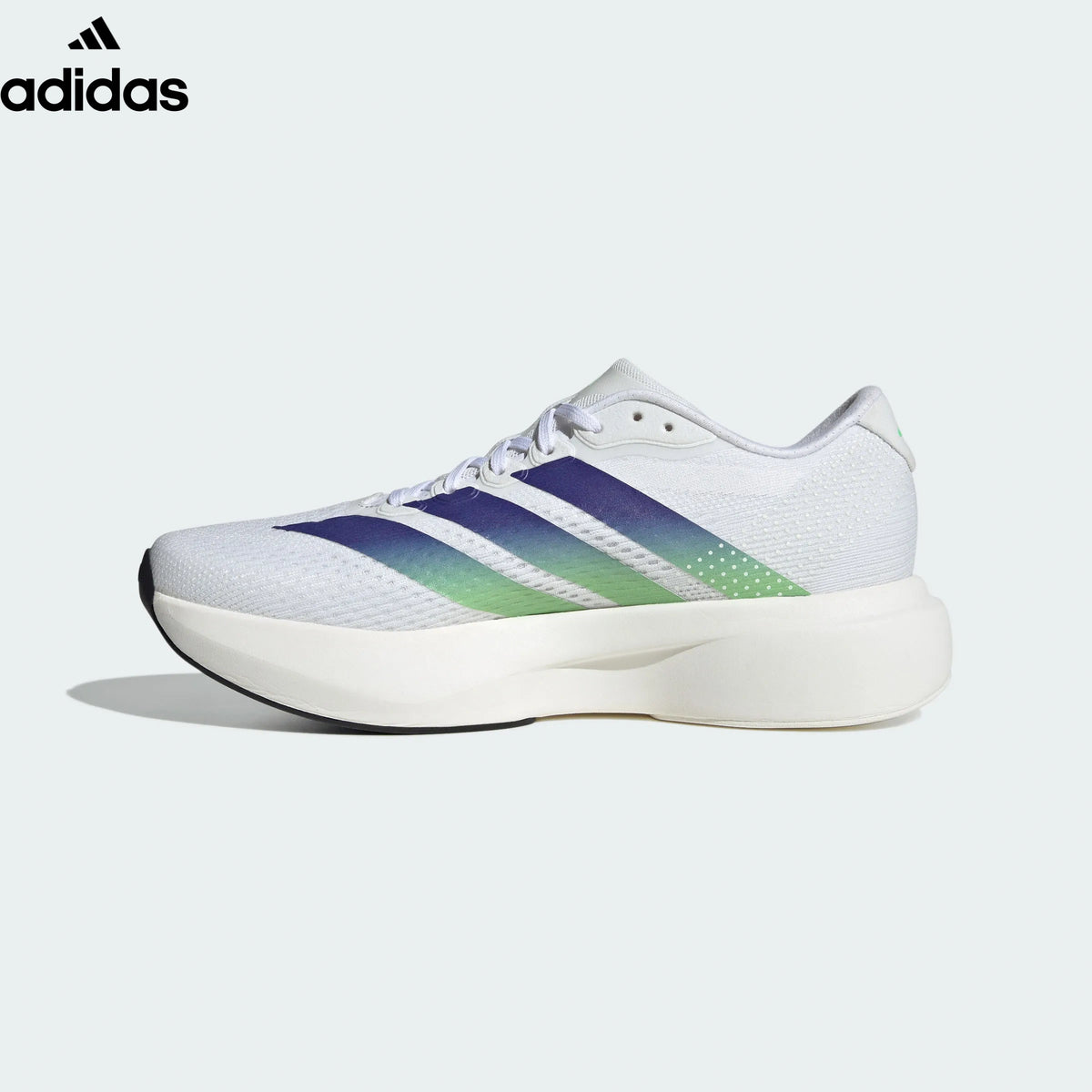 adidas Adizero Evo SL White Gradient Purple Green Running Shoes