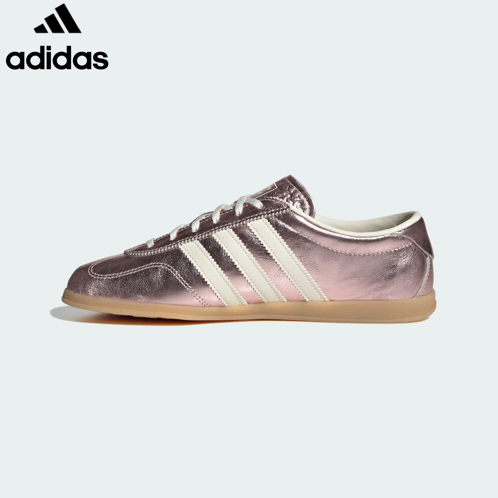 Adidas  samba  women's shoes  men's samba sneakers Gazelle Metallic Pink White Unisex Sneakers