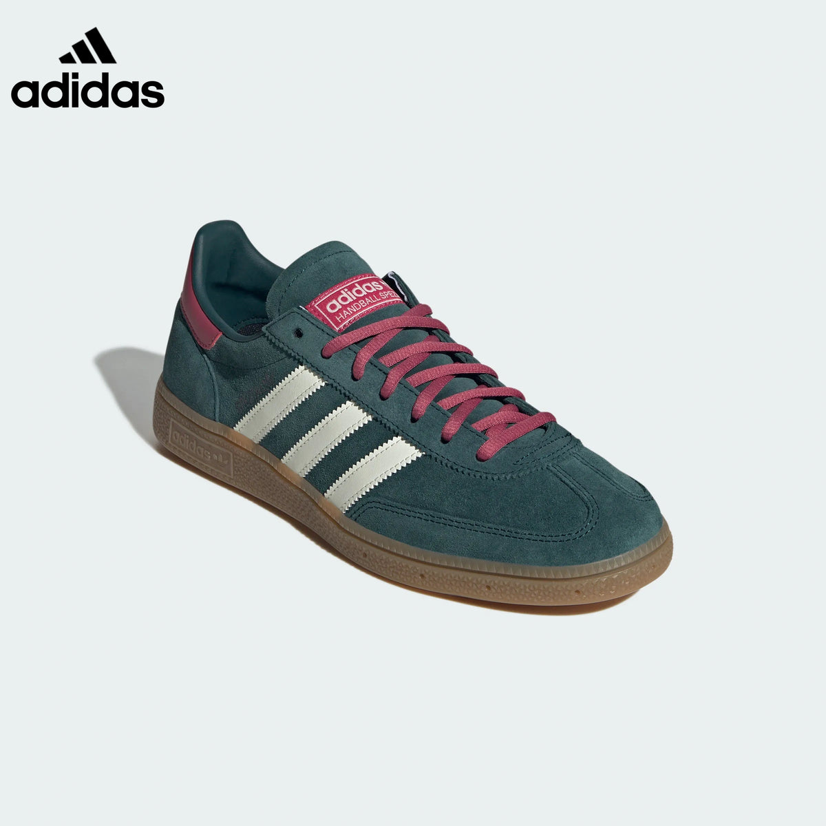 adidas Handball Spezial Dark Green Burgundy Retro Sneakers