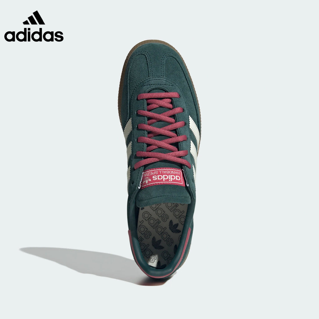 adidas Handball Spezial Dark Green Burgundy Retro Sneakers