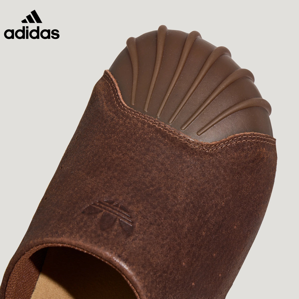 adidas Superstar Brown Suede Mule Slip-On Shoes