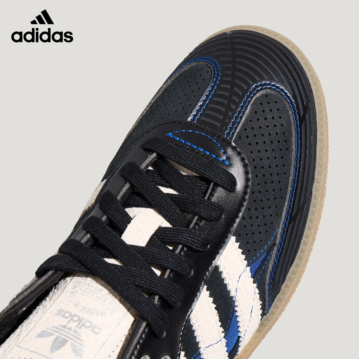 adidas  samba  women's shoes  men's samba sneakers Black Blue Gum Sneakers