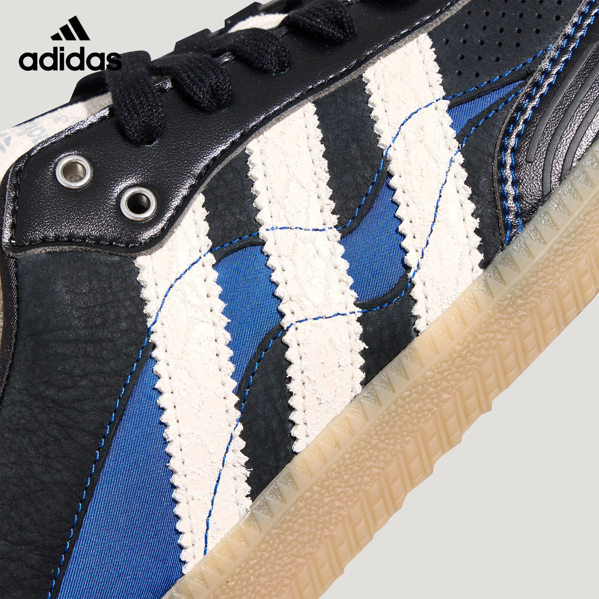 adidas  samba  women's shoes  men's samba sneakers Black Blue Gum Sneakers