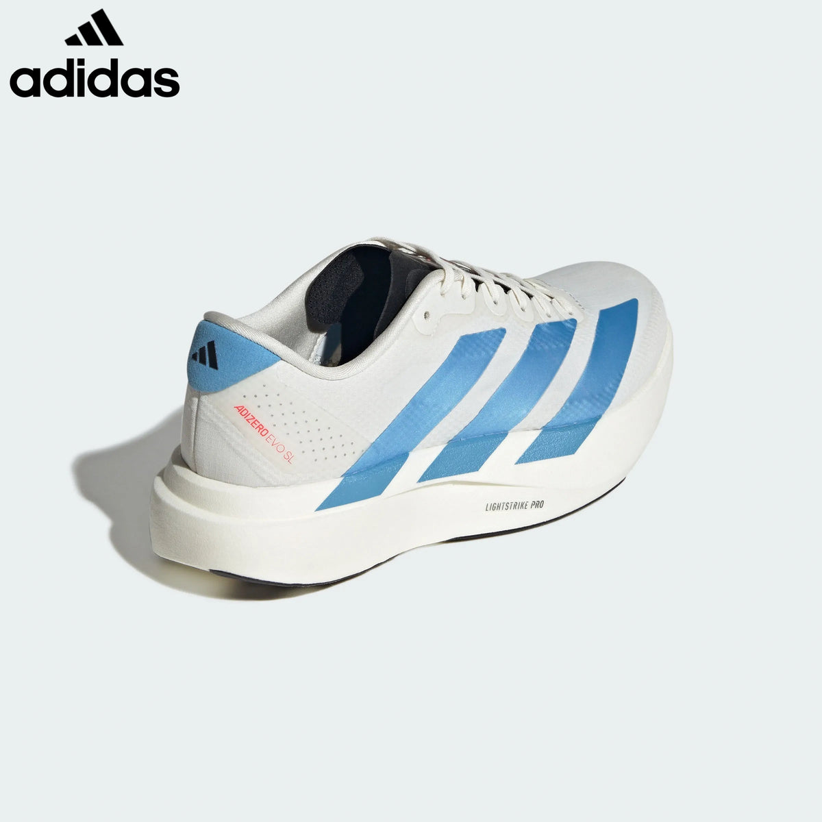 Adidas Adizero Evo SL Off White Blue Unisex Running Shoes