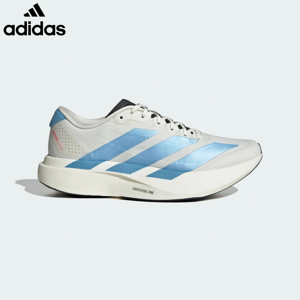 Adidas Adizero Evo SL Off White Bright Blue Unisex Running Shoes