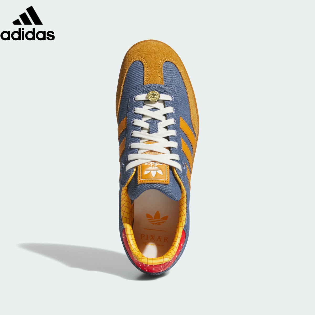 Adidas  samba  women's shoes  men's samba sneakers Samba OG Sneakers – Denim/Tan/Red | Unisex