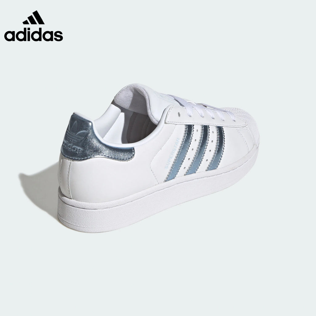 adidas Superstar White Silver Sneakers