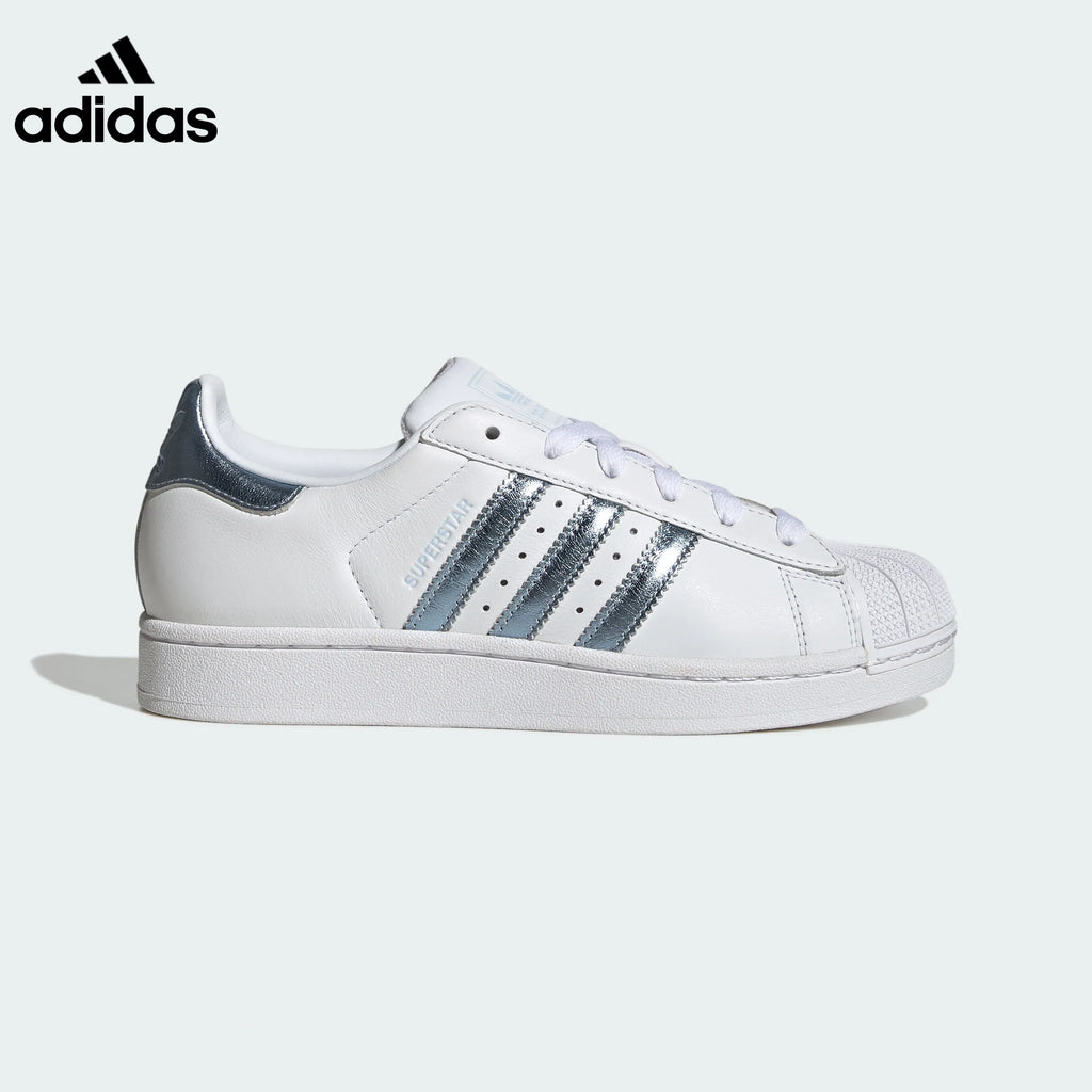 adidas Superstar White Silver Sneakers