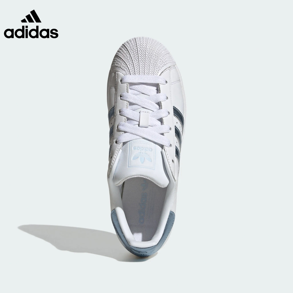 adidas Superstar White Silver Sneakers