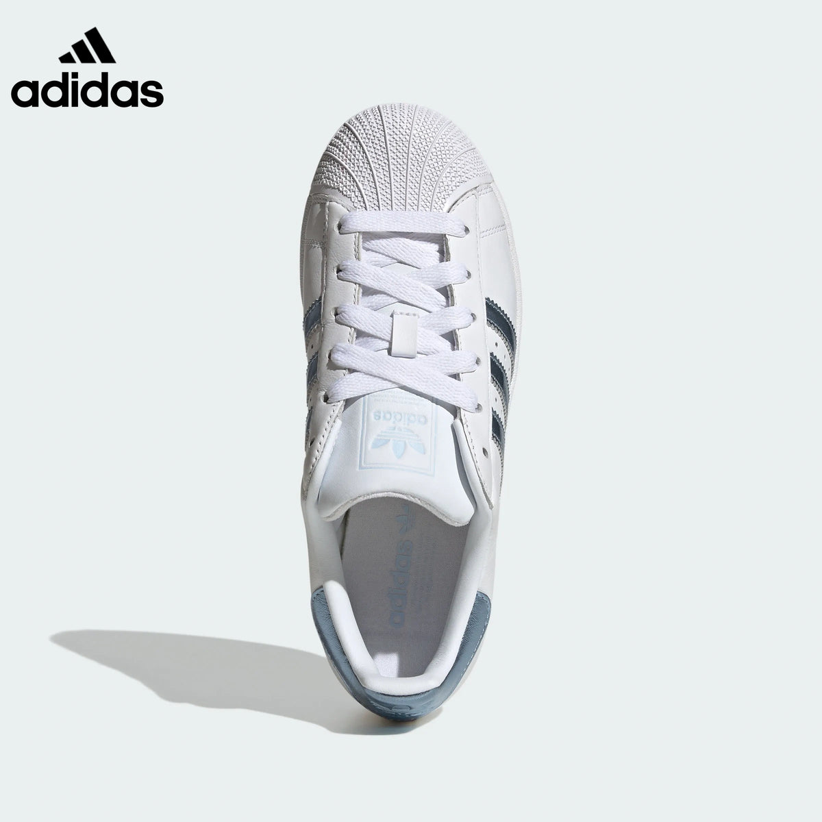 adidas Superstar White Silver Sneakers