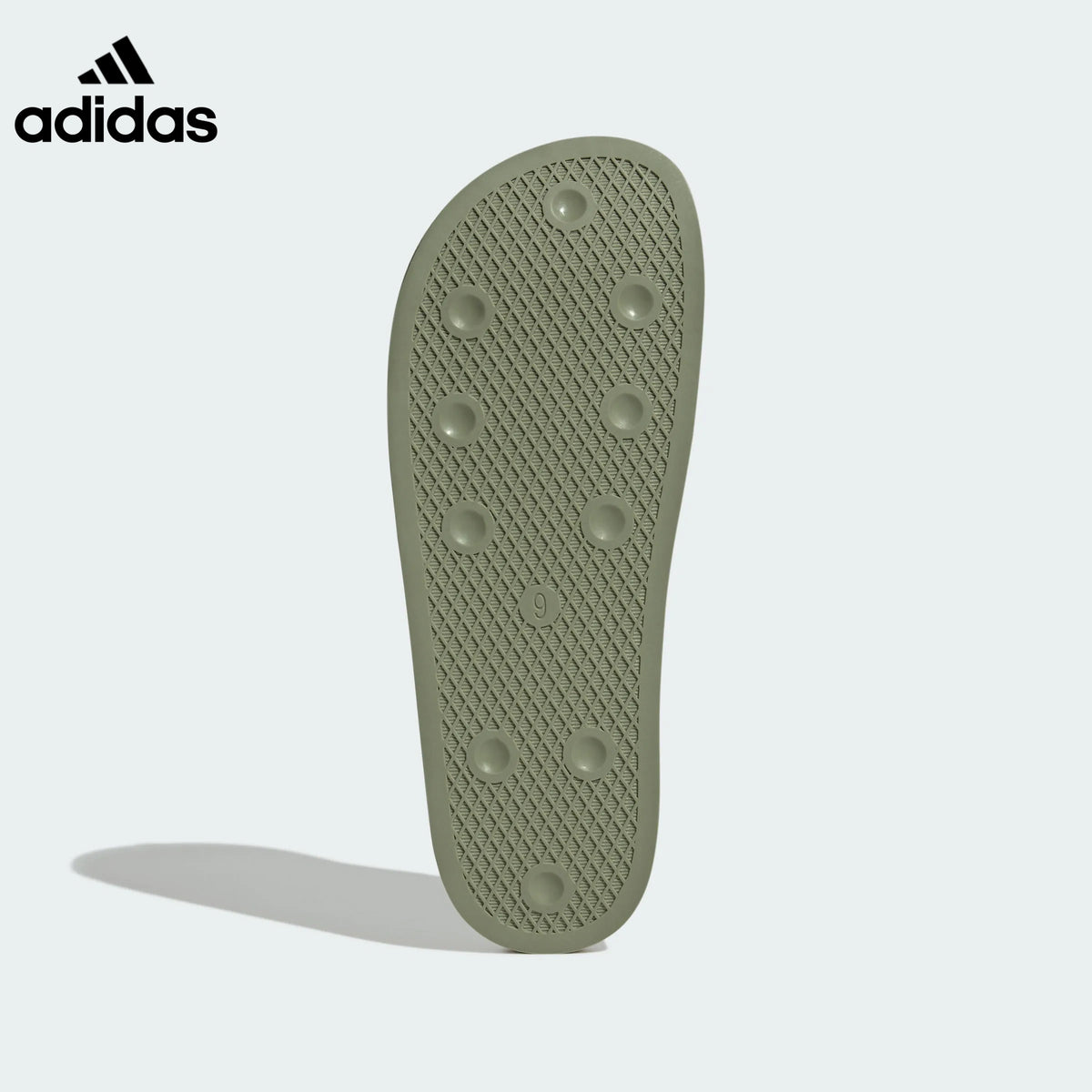 adidas Sage Green Waffle-Textured Mule Slip-On Shoes
