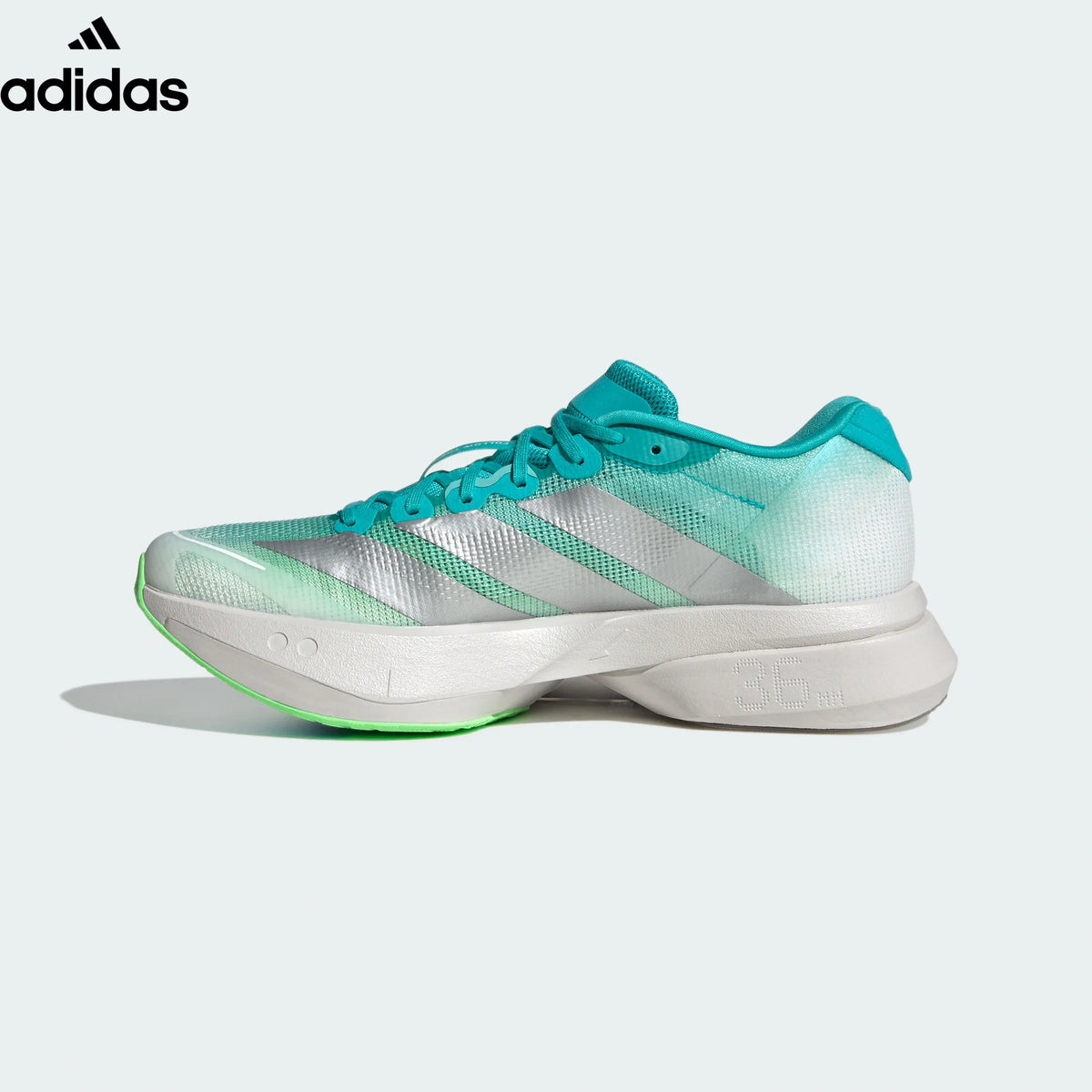 adidas Adizero Adios Pro 4 Teal Silver Running Shoes