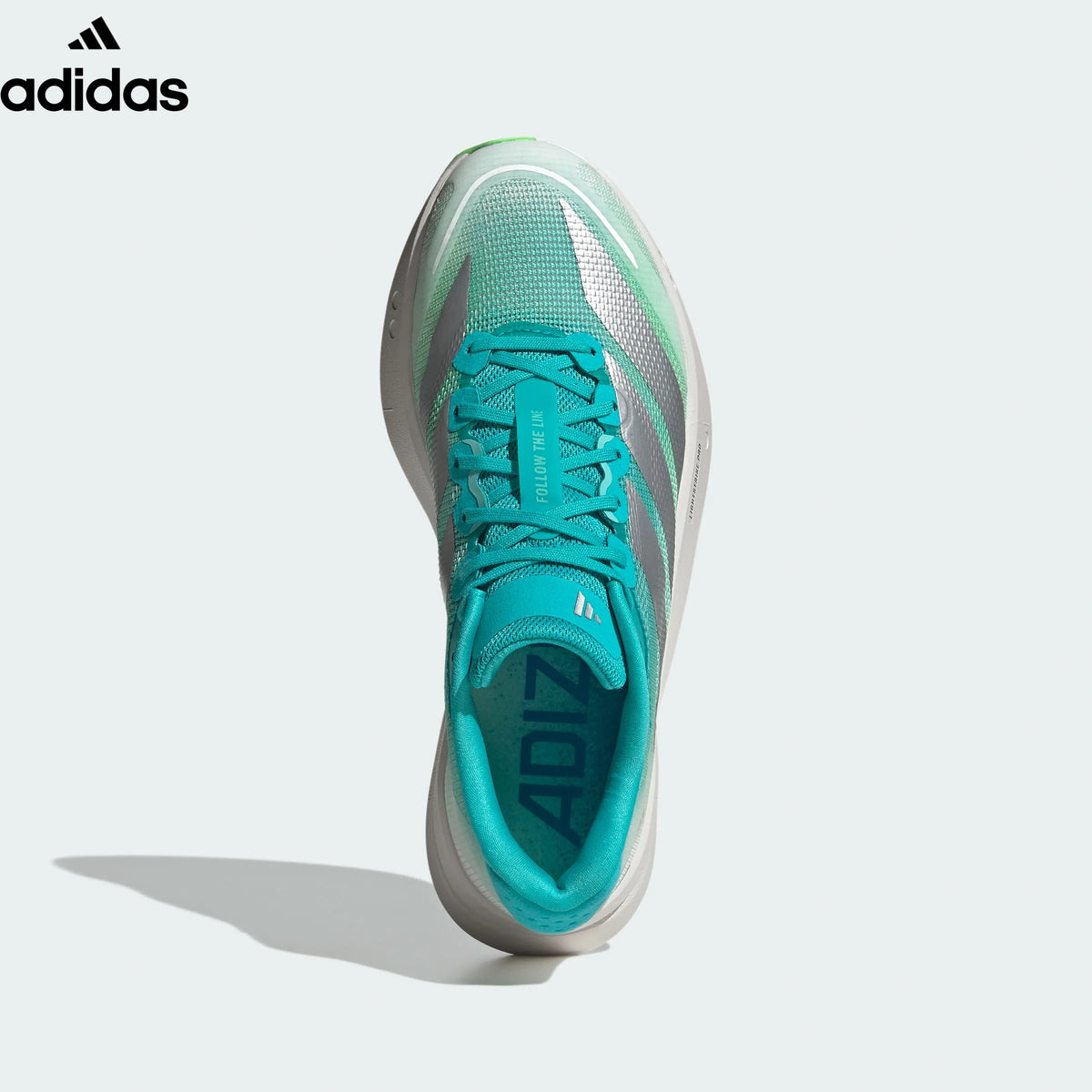 adidas Adizero Adios Pro 4 Teal Silver Running Shoes
