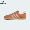 adidas Samba OG Sneakers – Rust Orange with Light Purple Laces