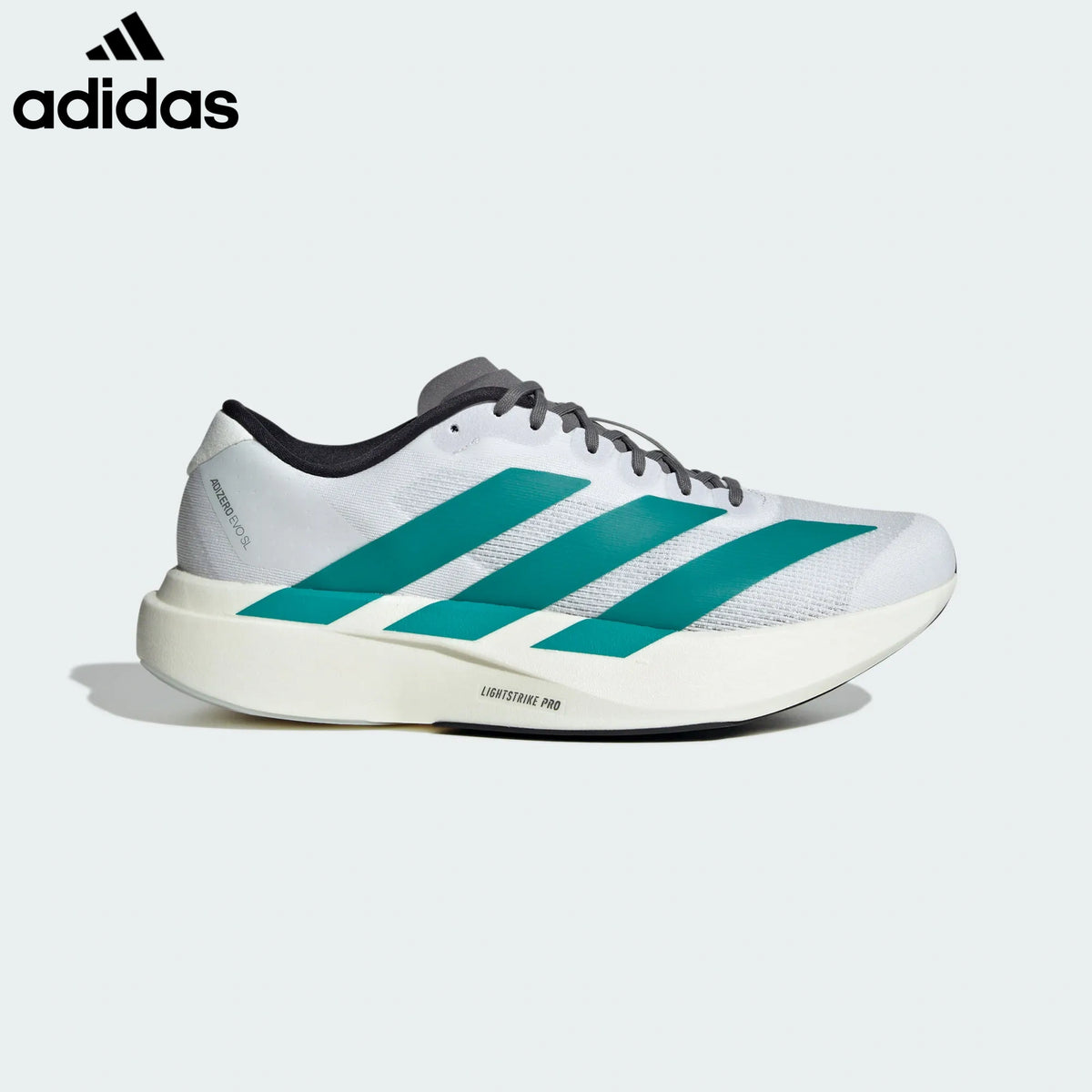 Adidas Adizero Evo SL White Teal Unisex Running Shoes