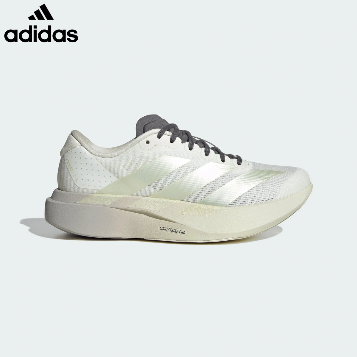 Adidas Adizero Evo SL Off White Gold Unisex Running Shoes