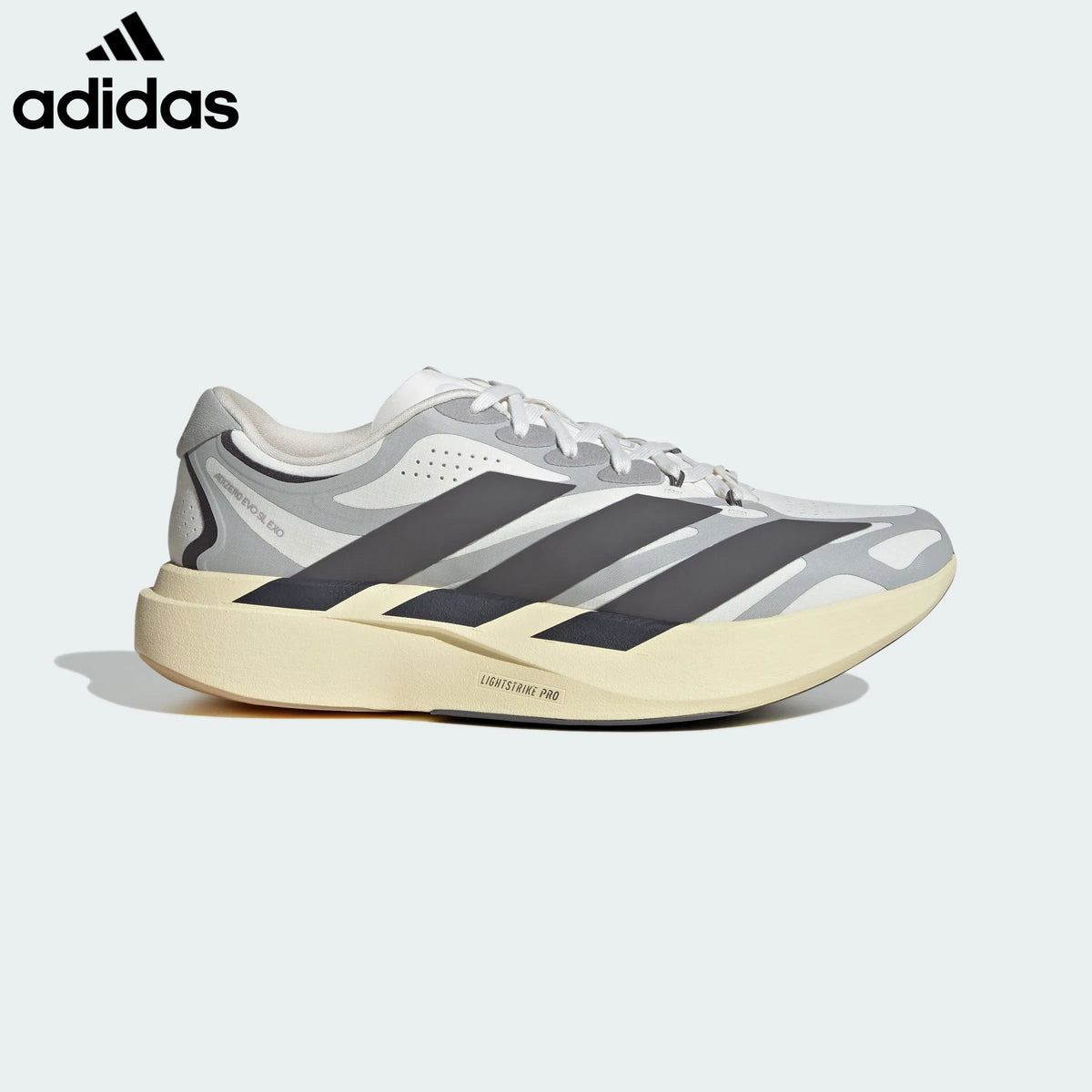 Adidas Adizero Adios Pro Evo 1 Gray Cream Unisex Racing Shoes