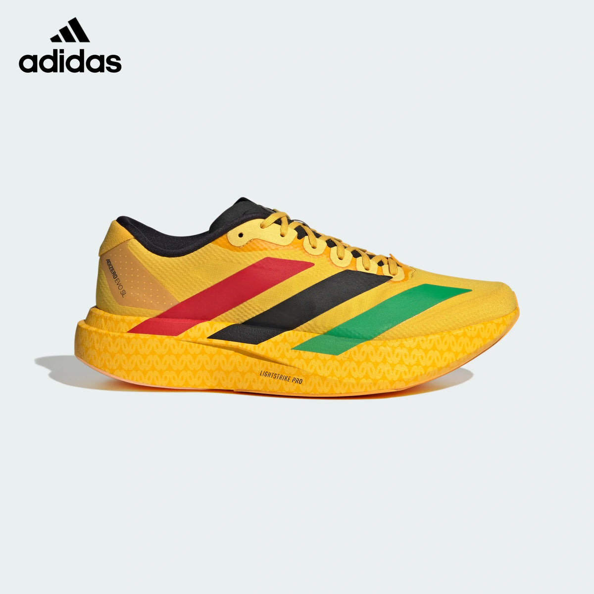 Adidas Adizero Evo SL Yellow Multicolor Unisex Running Shoes