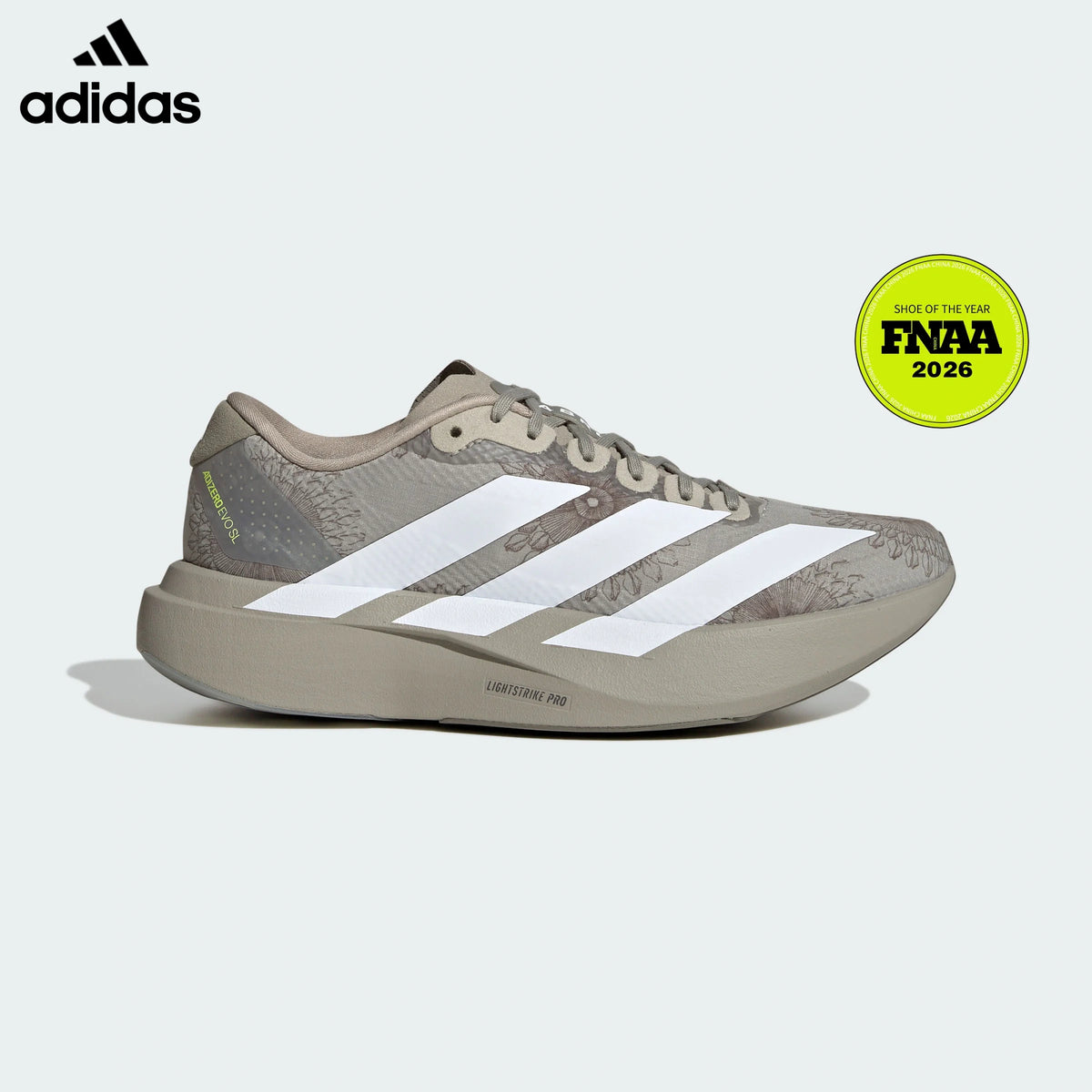 adidas Adizero Evo SL Running Shoes - Evo Taupe Floral