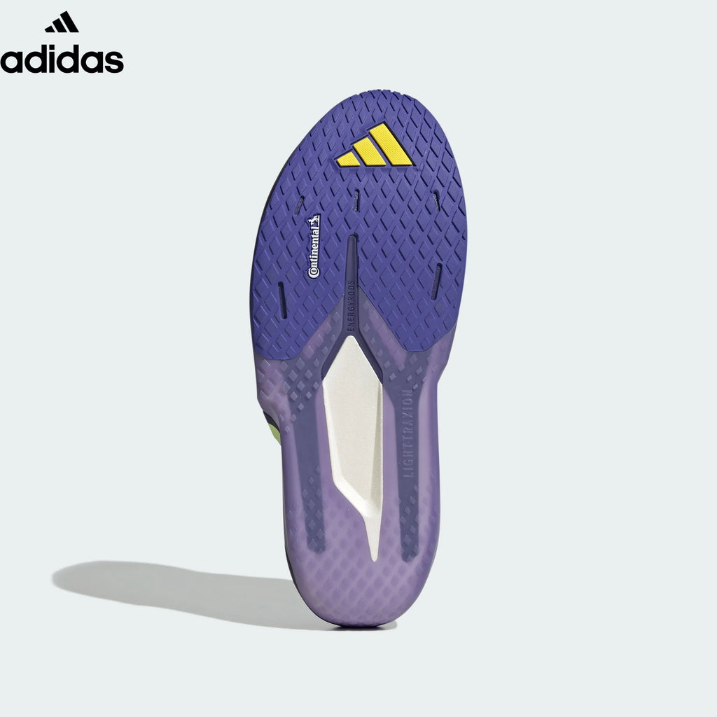 adidas Adizero Dropset White Purple Yellow Running Shoes