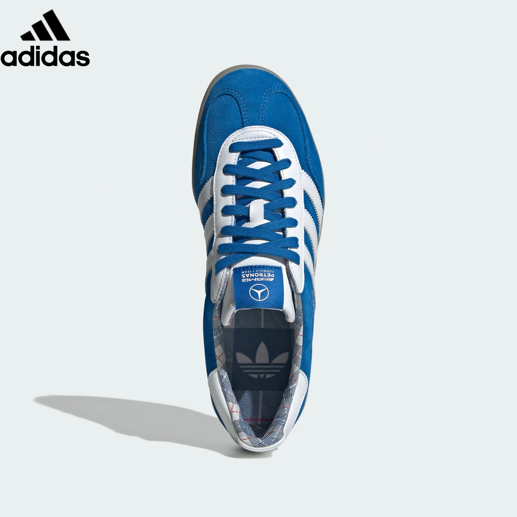 Adidas  samba  women's shoes  men's samba sneakers  Gazelle Indoor Sneakers – Blue/White | Unisex