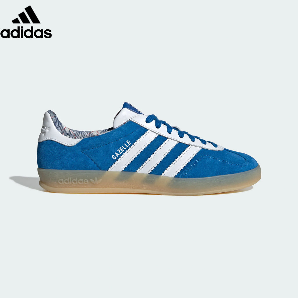 Adidas  samba  women's shoes  men's samba sneakers  Gazelle Indoor Sneakers – Blue/White | Unisex