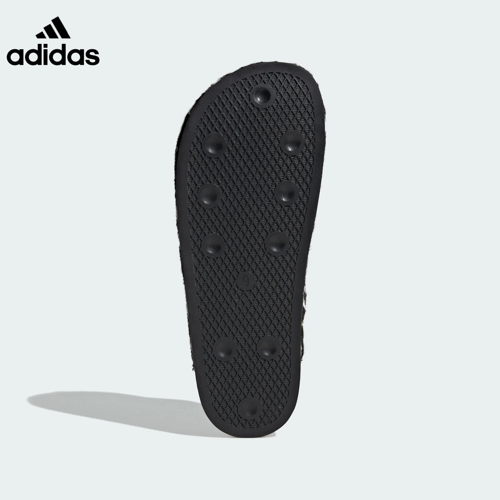 adidas Cow-Print Furry Mule Slip-On Shoes