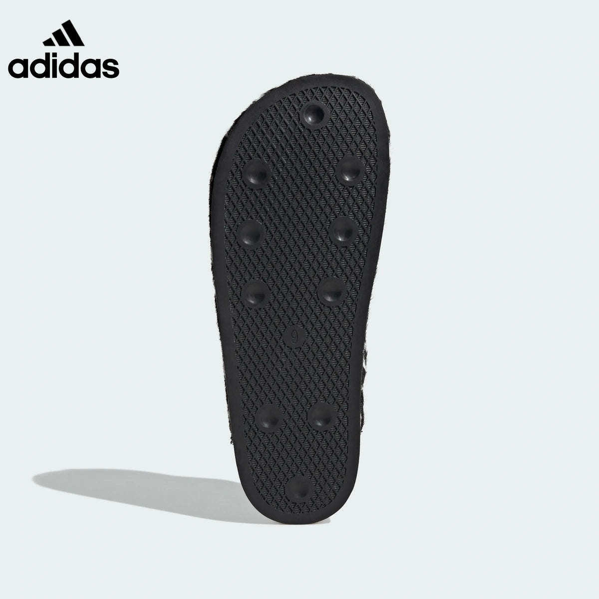 adidas Cow-Print Furry Mule Slip-On Shoes