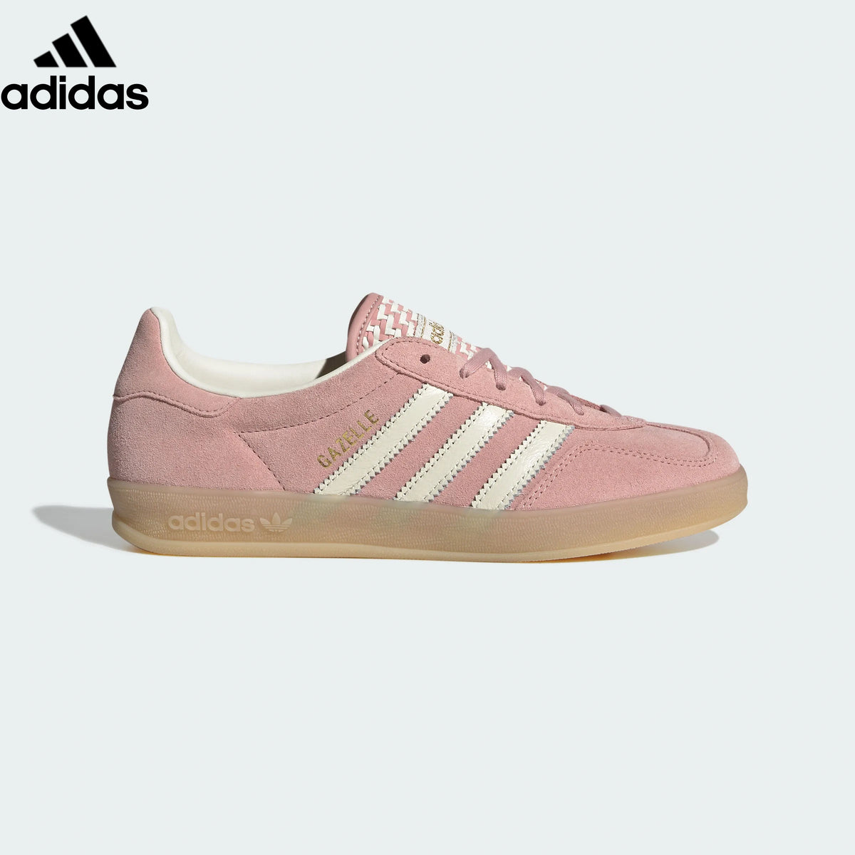 Adidas samba  women's shoes  men's samba sneakers Gazelle Indoor Sneakers – Pink/White | Unisex