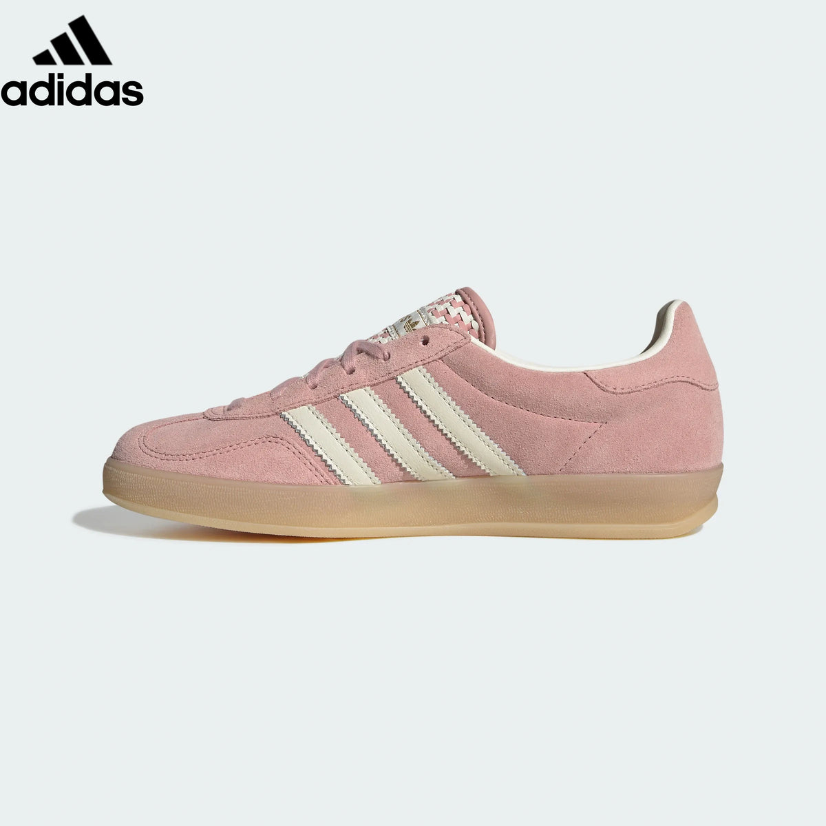 Adidas samba  women's shoes  men's samba sneakers Gazelle Indoor Sneakers – Pink/White | Unisex