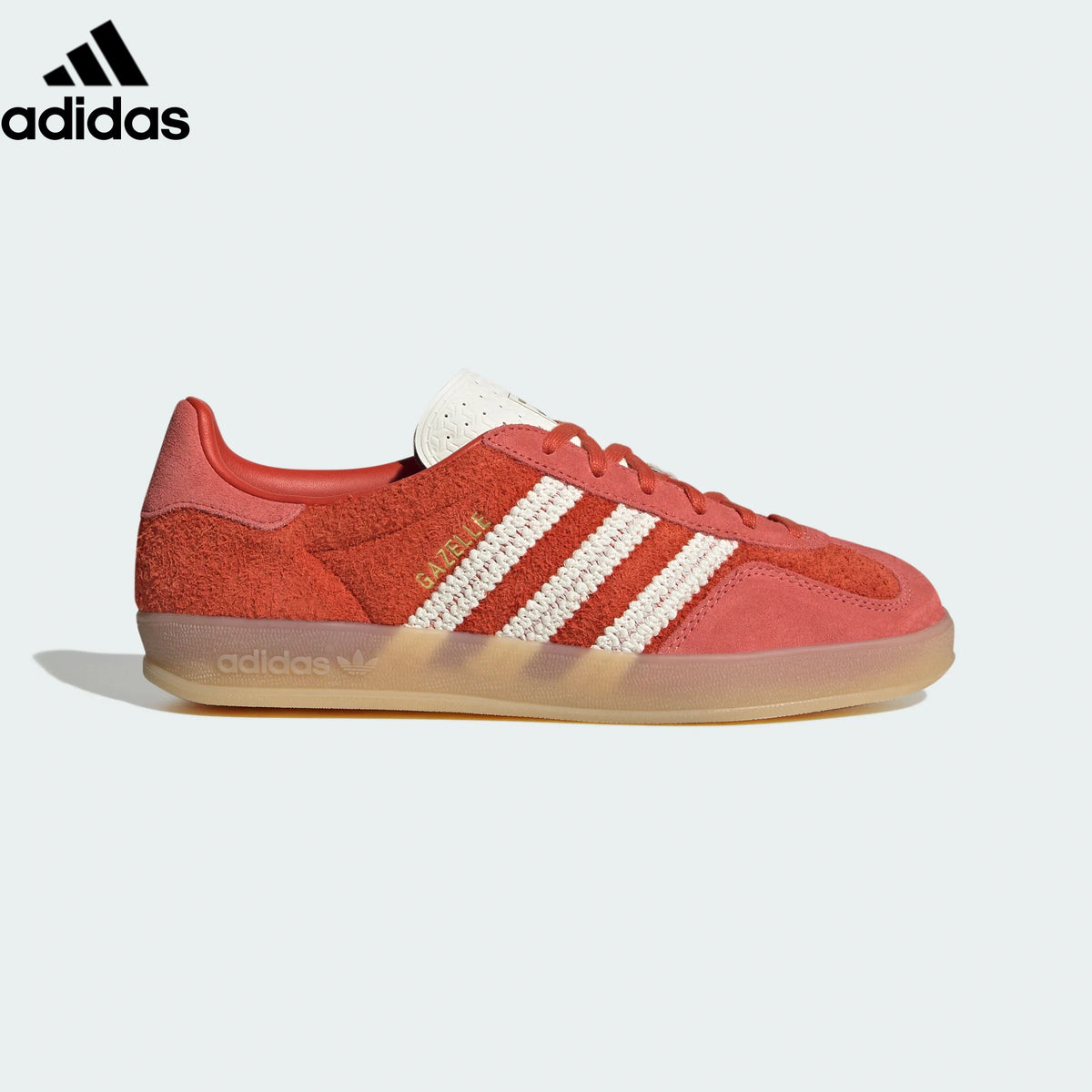 Adidas samba  women's shoes  men's samba sneakers Gazelle Indoor Sneakers – Red/White | Unisex