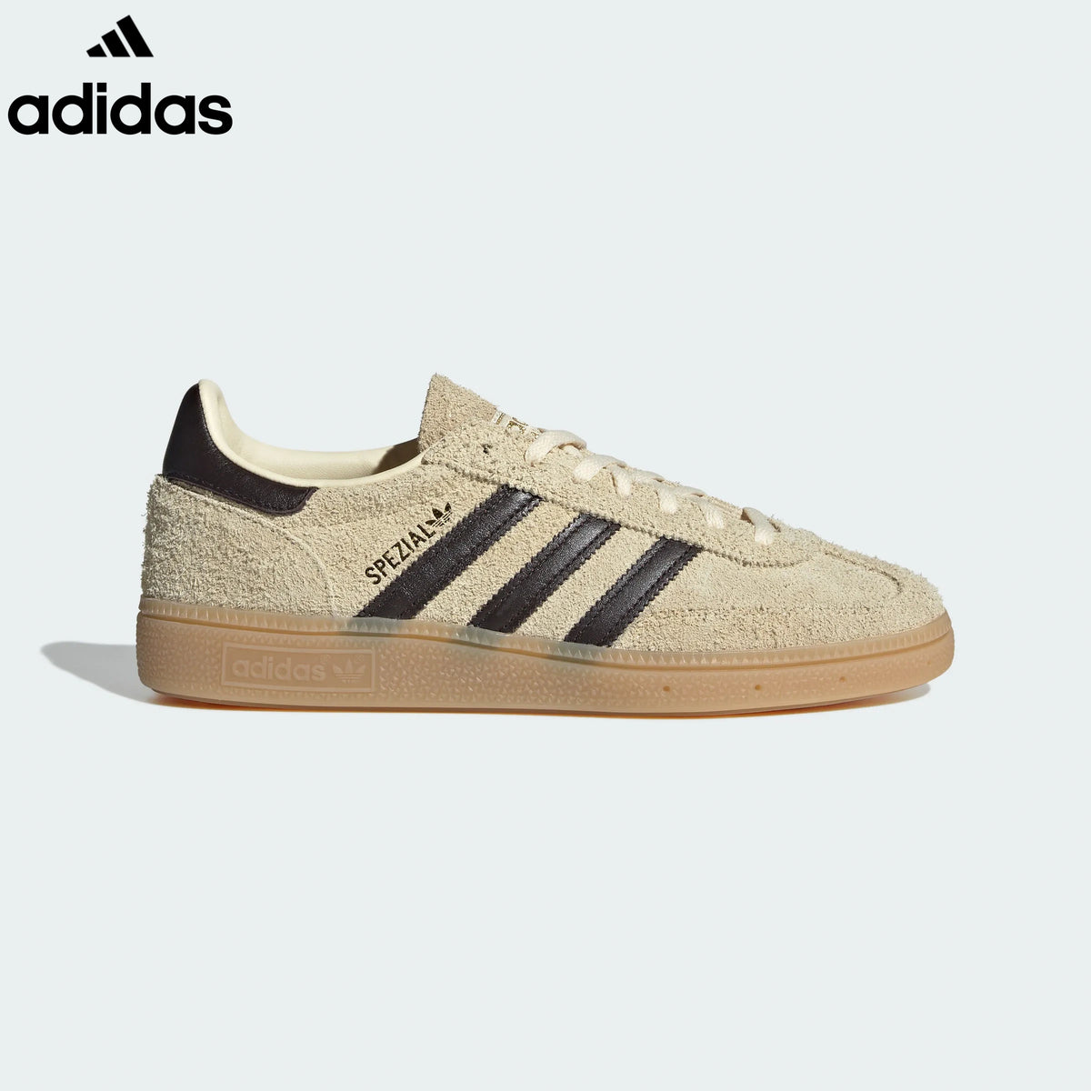adidas  samba  women's shoes  men's samba sneakers  Handball Spezial Beige Black Retro Sneakers