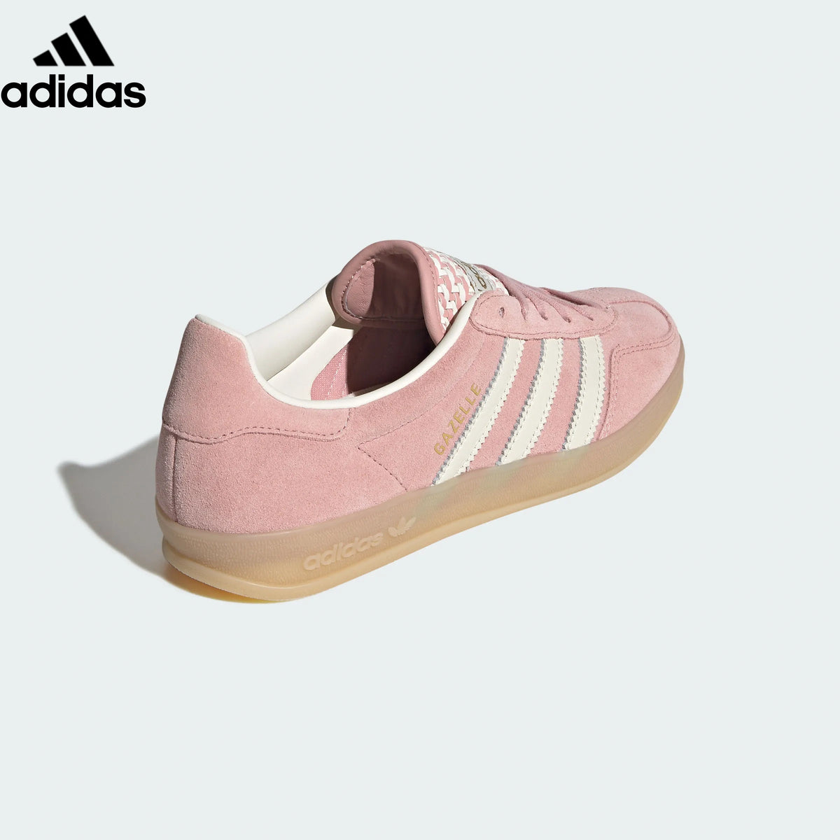 Adidas samba  women's shoes  men's samba sneakers Gazelle Indoor Sneakers – Pink/White | Unisex