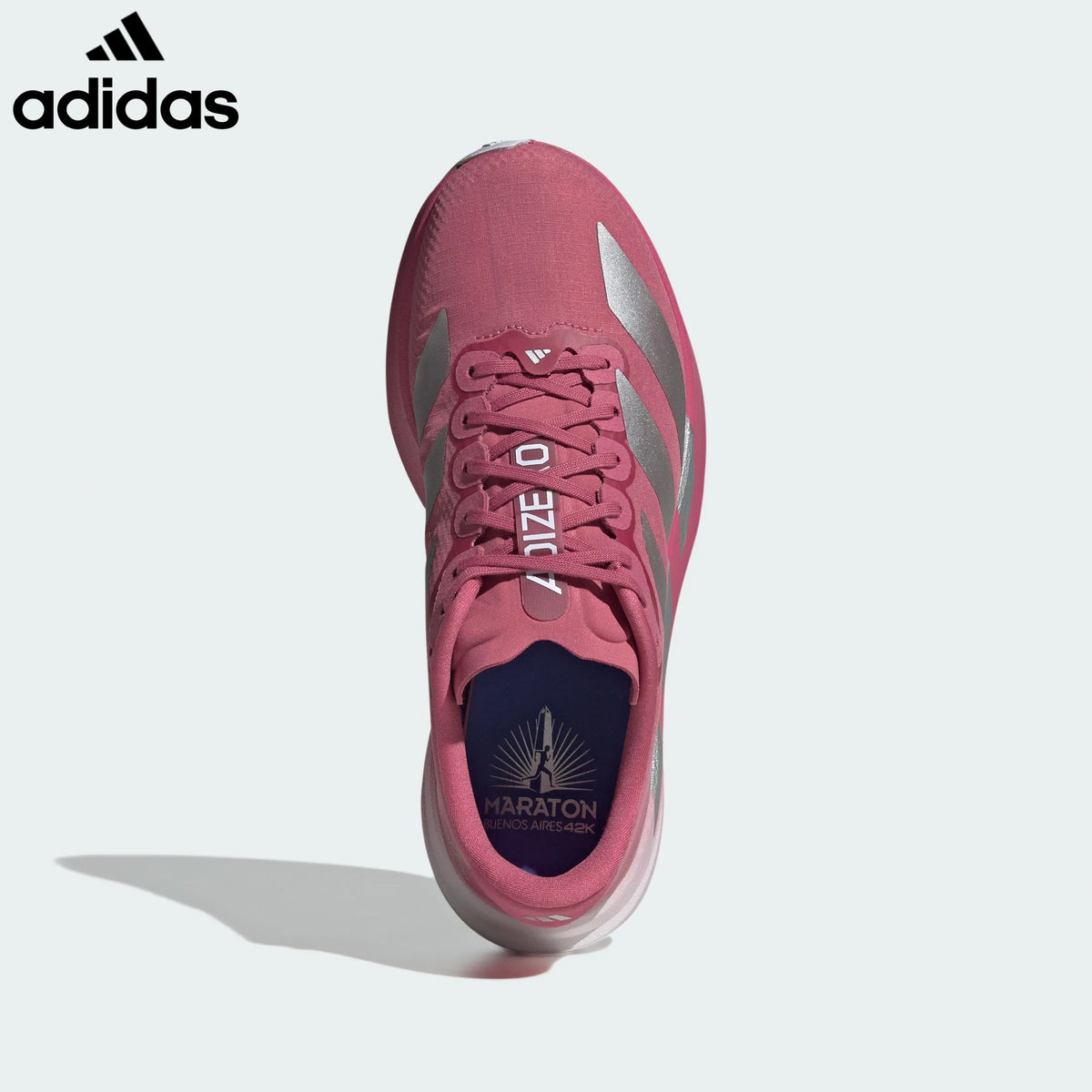 Adidas Adizero Evo SL Pink Silver Unisex Running Shoes
