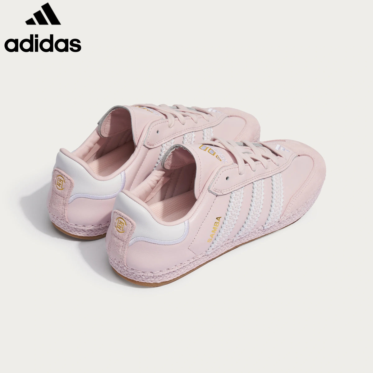Adidas  samba  women's shoes  men's samba sneakers  Pink Espadrille Unisex Sneakers