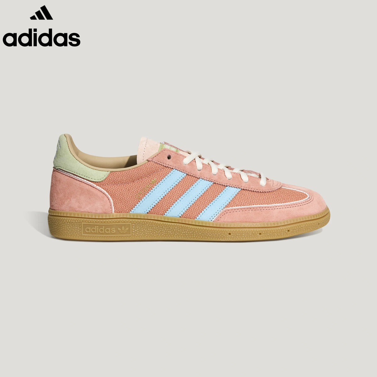 adidas  samba  women's shoes  men's samba sneakers  Handball Spezial Pink Light Blue Retro Sneakers