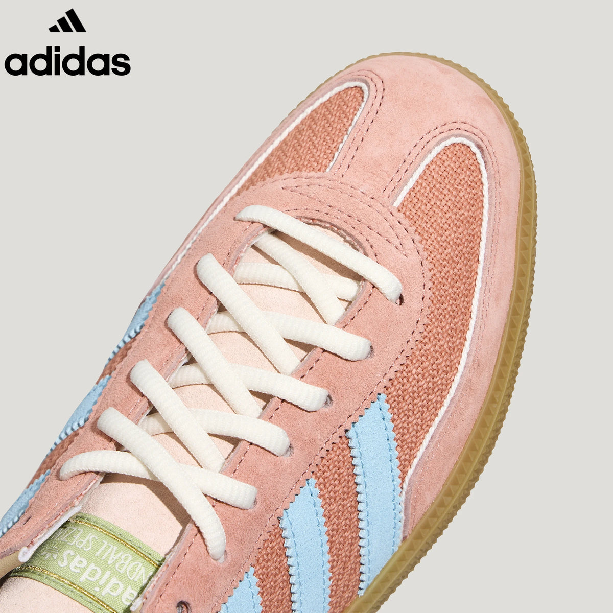 adidas  samba  women's shoes  men's samba sneakers  Handball Spezial Pink Light Blue Retro Sneakers