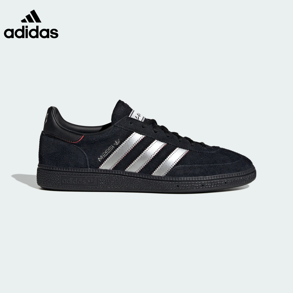 adidas Handball Spezial Messi Black Silver Retro Sneakers