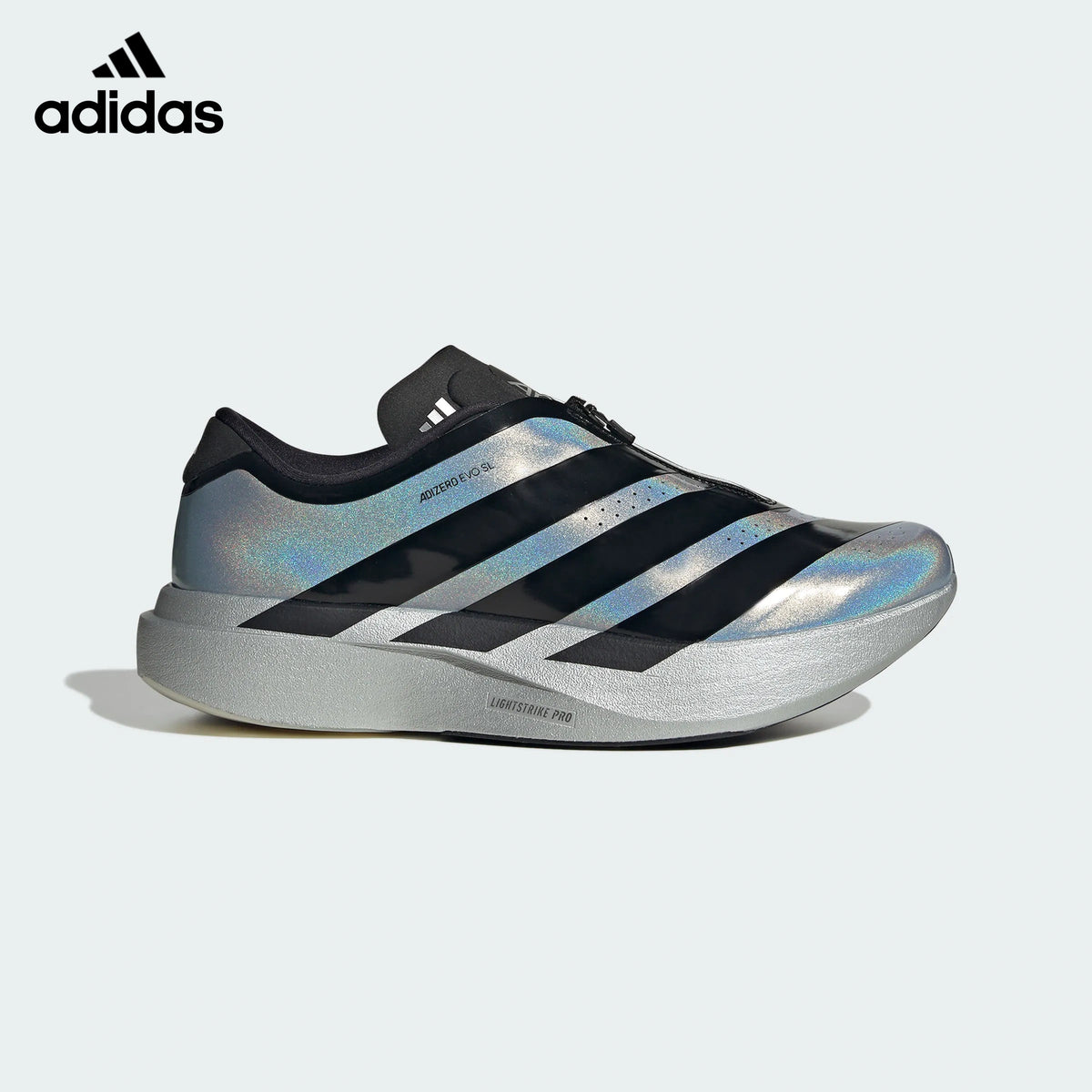 Adidas Adizero Evo SL Iridescent Silver Unisex Running Shoes