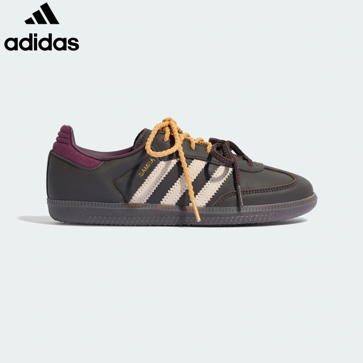 Adidas samba  women's shoes  men's samba sneakers  Dark Brown Burgundy Unisex Sneakers