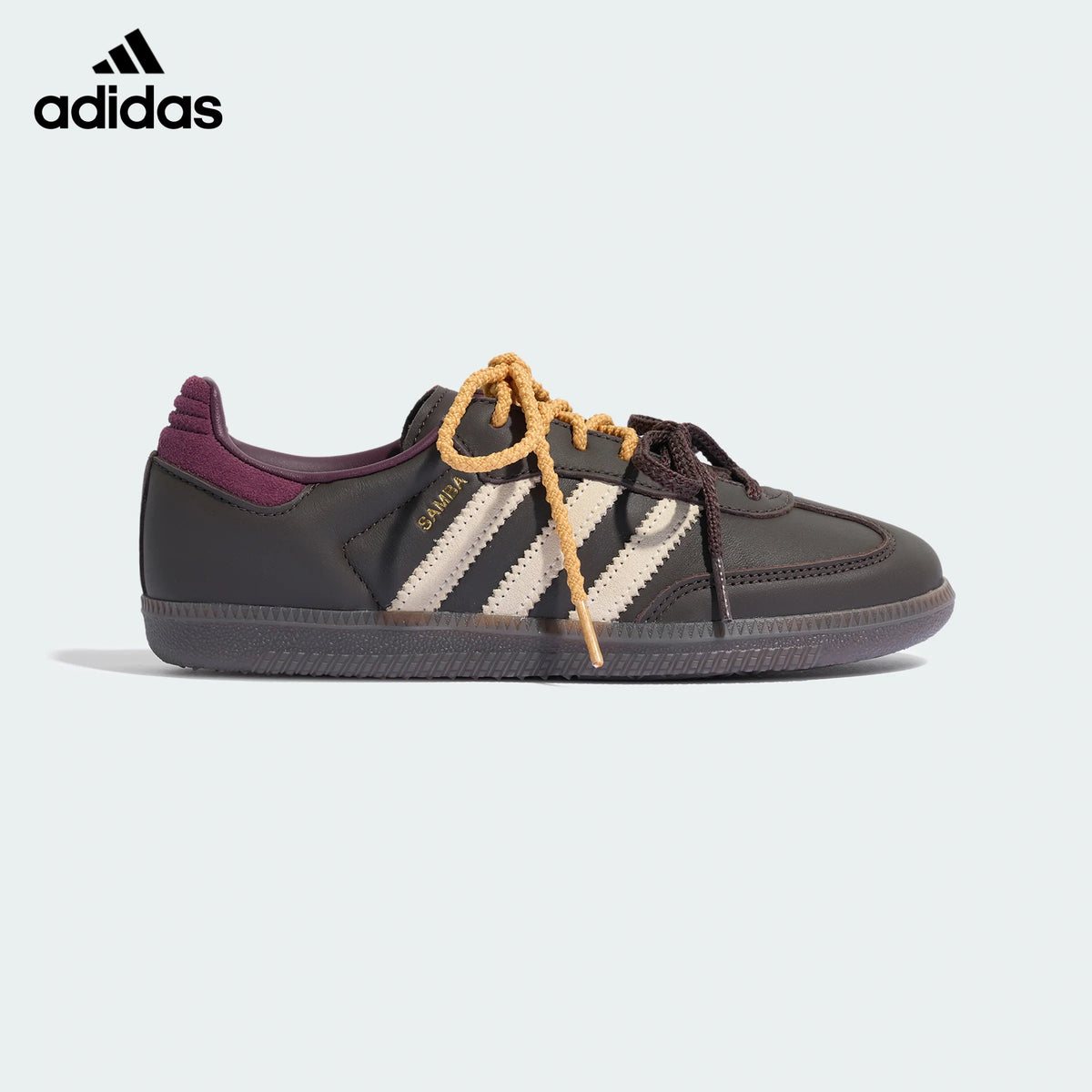 adidas samba  women's shoes  men's samba sneakers Dark Brown Maroon Sneakers